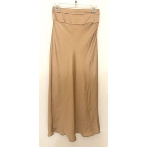 Free People nude midi/long skirt